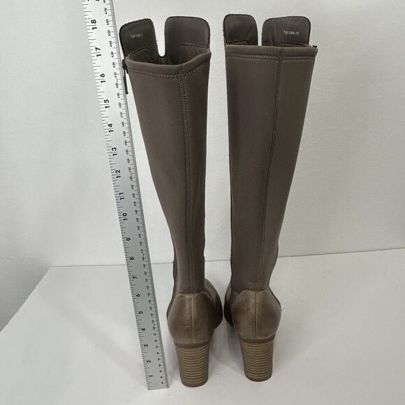 SoftWalk Womens Katia Leather Almond Toe Knee High Heel Boots Size 7.5 - Picture 9 of 9